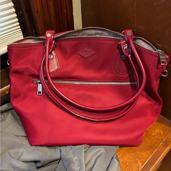 Cherry red MZ Wallace Chelsea crossbody handbag. Like new! - Picture 4 of 6